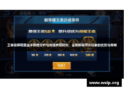王者荣耀明星选手数据分析与赛场表现研究：全面解读顶尖玩家的优势与策略