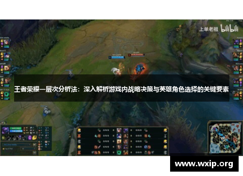 王者荣耀一层次分析法：深入解析游戏内战略决策与英雄角色选择的关键要素